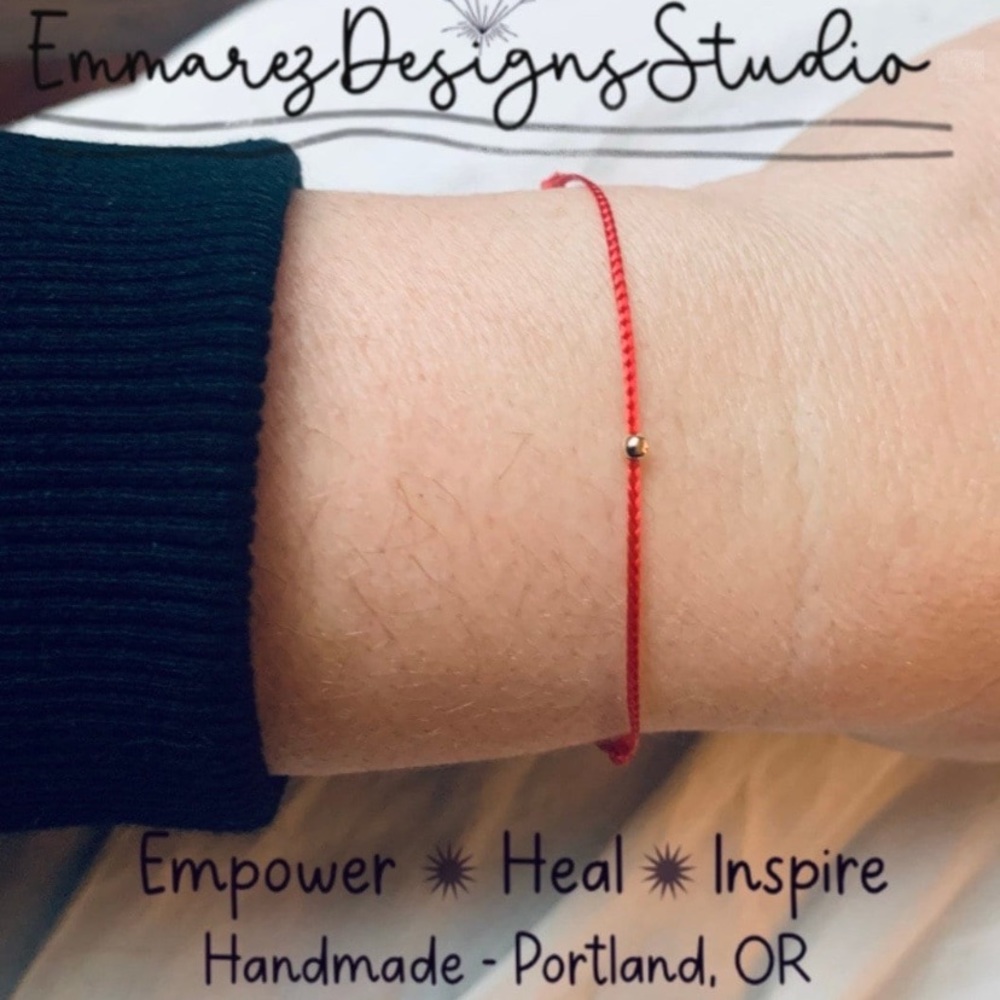 ✨18K Gold✨ Red Thread Bracelet✨ Kabbalah ✨ Red Silk String✨ Luck ✨ Friendship